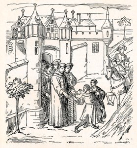 Broers Polo vertrekken uit Constantinopel met Marco naar China ca. 1300, 1912