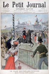 Paardenrace van Brussel naar Oostende, 1902 door Unbekannt