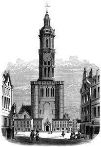 Stadhuis van Brussel, 17e eeuw door Unbekannt
