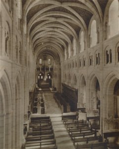 Interieur van de Buckfast Abbey Church, eind 19e-begin 20e eeuw door Unbekannt