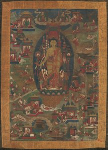 Boeddha Shakyamuni en Scènes uit Zijn Vorige Levens Jataka Verhalen, 1573-1619 door Unbekannt