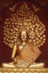 Boeddhabeeld in Wat Phan On, Chiang Mai, Thailand door Unbekannt
