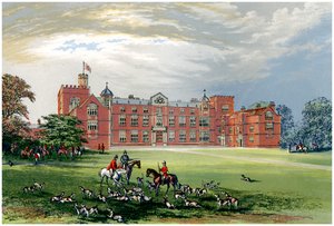 Burton Constable, Yorkshire, Huis van Baronet Constable, ca. 1880 door Unbekannt