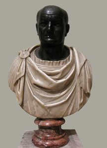 Buste van Vespasianus, 1e helft 1e eeuw na Christus door Unbekannt