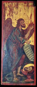 Byzantijns icoon van Sint Jan de Doper, 1e eeuw v.Chr.