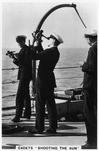 Cadetten die de zon schieten, Royal Navy College, 1937 door Unbekannt