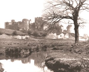 Caerphilly Kasteel, Wales, 1894 door Unbekannt