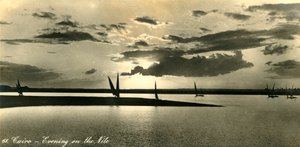 Caïro - Avond aan de Nijl, ca. 1918-ca. 1939 door Unbekannt