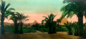Caïro: Dorp bij de piramides van Gizeh, ca. 1918-ca. 1939