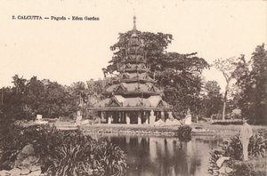 Calcutta - Pagode - Eden Garden door Unbekannt