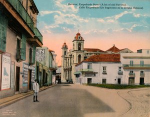 Calle Empedrado, Oud Havana, Cuba, c1920 door Unbekannt