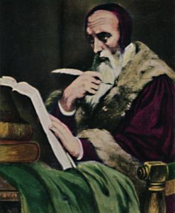 Calvijn 1509-1564 - Schilderij van Scheffer, 1934 door Unbekannt