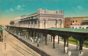 Camaguey. Estacion del Ferro-Carril. Treinstation, Cuba, c1910s door Unbekannt