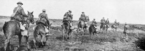 Canadese cavalerie, Vimy, Frankrijk, Eerste Wereldoorlog, april 1917 door Unbekannt