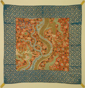 Baldakijn met Draak tussen Bloemen, late 1100s door Unbekannt