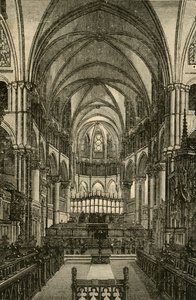 Canterbury Cathedral - Het koor, 1898