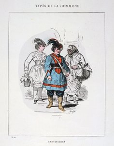 Cantinieres, Parijse Commune, 1871 door Unbekannt