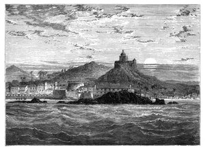 Cape Coast Castle, Goudkust, West-Afrika, ca. 1890 door Unbekannt