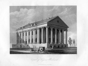 Capitool van Virginia, Richmond, VS, 1855 door Unbekannt