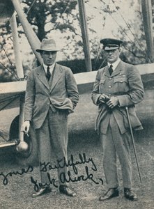 Kapitein John Alcock en luitenant Arthur Whitten Brown, Britse vliegers