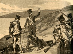 Gevangenneming van de Franse maarschalk Joachim Murat, Calabrië, Italië, 1815