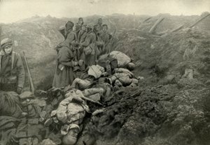 Veroverde Duitse loopgraven bij Les Eparges, 1919