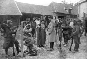 Gevangen Duitse krijgsgevangenen, Frankrijk, augustus 1914