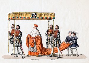 Kardinaal Wolsey, kostuumontwerp voor Shakespeares toneelstuk, Henry VIII