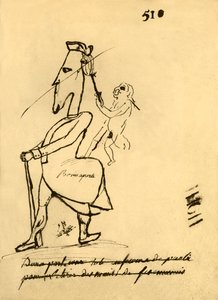 Karikatuur van Napoleon, 1779, 1921 door Unbekannt