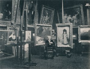 Carolus Duran in zijn studio, ca. 1897 door Unbekannt
