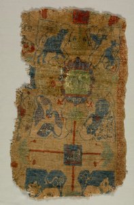 Tapijtfragment, ca. 1400s door Unbekannt