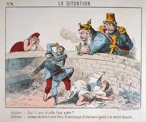 Cartoon, Parijse Commune, 1871 door Unbekannt