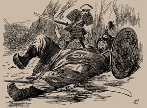 Cartoon over de Eerste Chinees-Japanse Oorlog. Punch, 29 september 1894, 1894 door Unbekannt