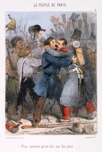 Cartoon met betrekking tot de Parijse Commune door Unbekannt