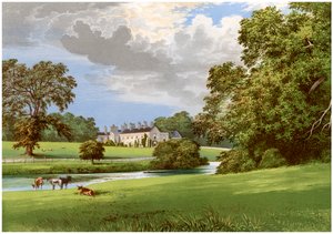 Kasteel MacGarrett, County Mayo, Ierland, huis van Lord Oranmore, ca. 1880