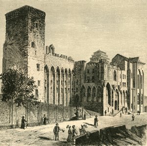 Kasteel van de Pausen, Avignon, 1890