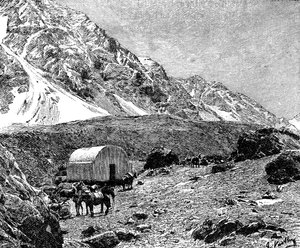 Casucha del Portillo, op de Cumbre, Chili, 1895 door Unbekannt