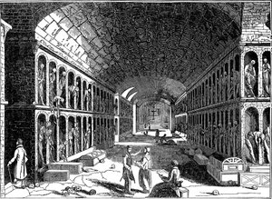 Catacombe van het Kapucijner Franciscaner klooster, Palermo, Sicilië, 1833 door Unbekannt