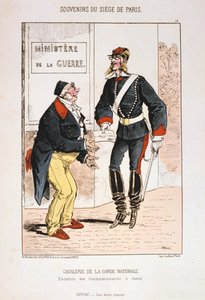 Cavalerie van de Nationale Garde, Beleg van Parijs, 1870-1871 door Unbekannt