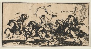 Cavaleriegevecht, ca. 1803 door Unbekannt