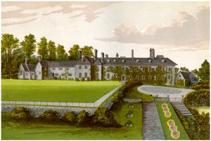 Cefn Mably, Glamorgan, Wales, huis van de familie Kemeys-Tynte, ca. 1880 door Unbekannt