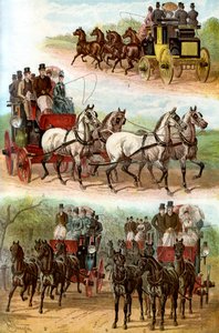 Beroemde teams in het park, 1887 door Unbekannt