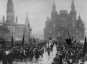 Vieringen ter gelegenheid van de 8e verjaardag van de Oktoberrevolutie in Moskou, 1925
