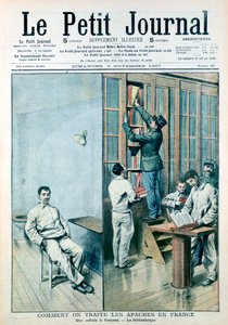 Cel en bibliotheek in de gevangenis van Fresnes