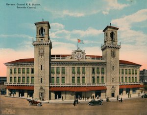 Centraal Station, Havana, Cuba, ca. 1920 door Unbekannt