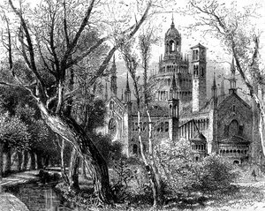 Certosa di Pavia of Kartuizerklooster van Pavia, Lombardije, Italië, 19e eeuw door Unbekannt