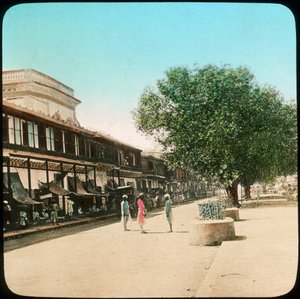 Chandni Chowk, Delhi, India, late 19e of vroege 20e eeuw door Unbekannt