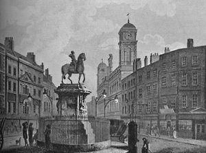 Charing Cross en Northumberland House door Unbekannt