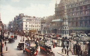 Charing Cross en de Strand, Londen, ca. 1910