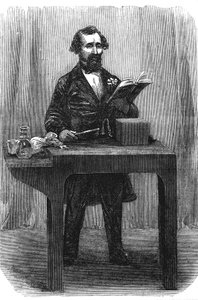 Charles Dickens 1812-70, Engelse romanschrijver en journalist, juli 1858 door Unbekannt